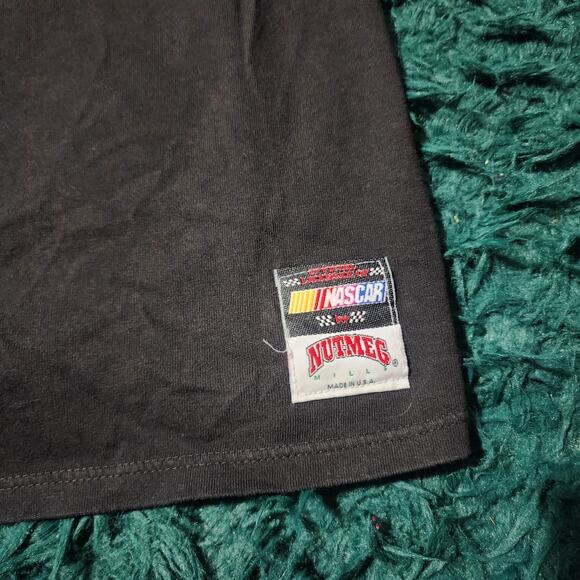 Vintage 90s Rusty Wallace Miller Genuine Draft NASCAR Tee Nutmeg USA 25x31 - Picture 4 of 5